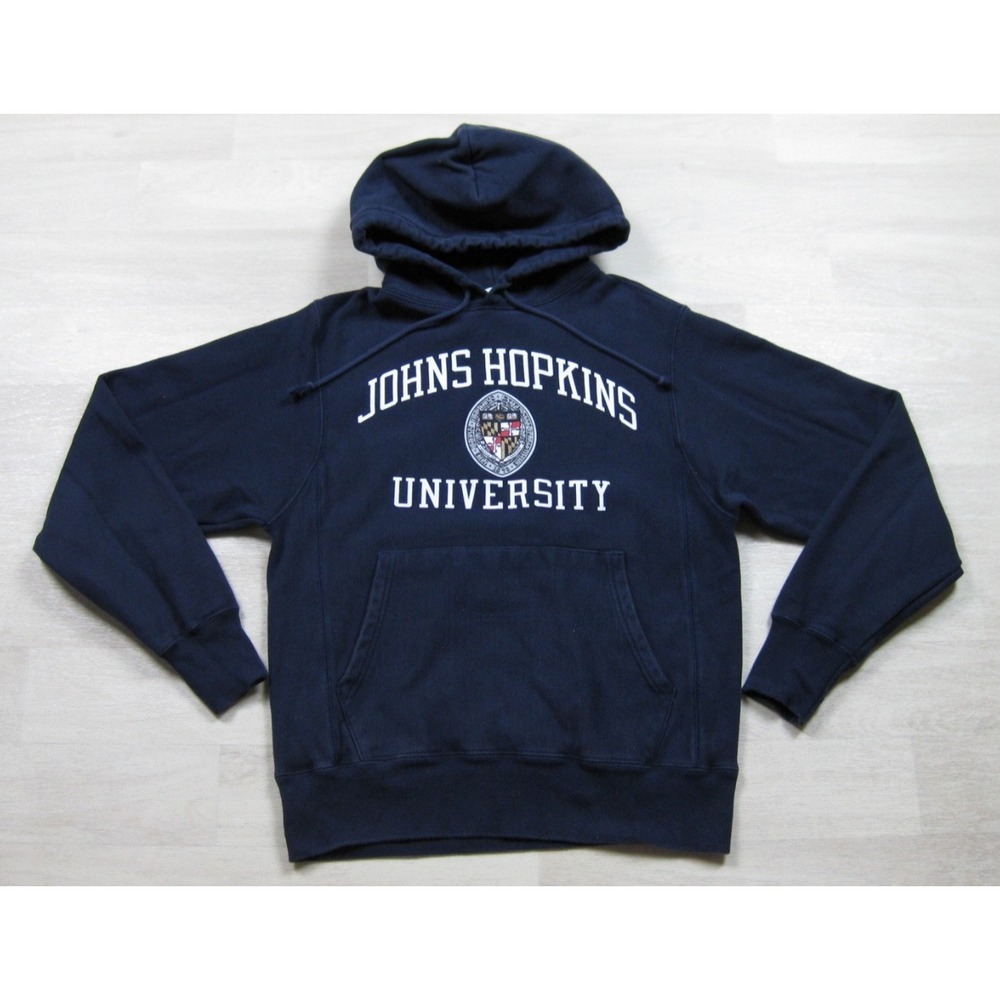 Johns Hopkins University Hoodie Men's (S) Champion Reverse Weave Collegiate